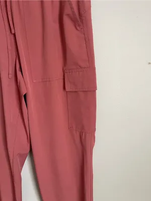 OLD NAVY Rust Orange Cargo Lightweight Jogger Pants Sz M thumbnail 3