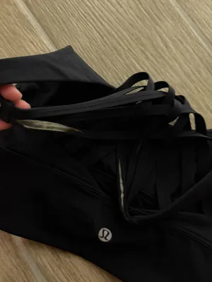 lululemon athletica Black Multi-Strap Crossback Sports Bra thumbnail 6