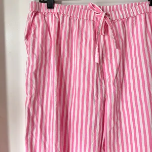 Bon‎ Artis Pink Striped Cat Embroidery Pajama Set 100% Cotton Women’s Size 1 thumbnail 10