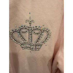 Christine Alexander Women Tracksuit L Pink Y2K Rhinestone Crown Hoodie Pants Set thumbnail 7