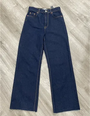 ZARA Dark Wash Jeans thumbnail 1