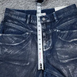 BDG Cowboy Jeans High Rise Straight Relaxed Blue Silver Painted Women's Size 31 thumbnail 9