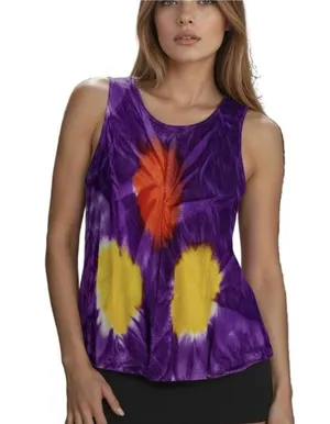 Women's Purple and Multi Vests-tanks-cami thumbnail 1