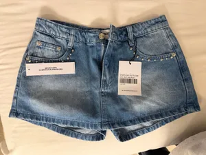 Princess Polly Skort Denim thumbnail 1