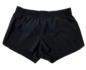 Athleta Women's Black Running Shorts Size M Elastic‎ Waist Vented Sides thumbnail 1