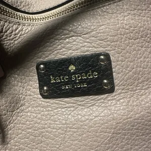 Kate spade black and beige shoulder leather bag thumbnail 3