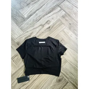 Alphalete Woman’s Premium Wrop SS Crop - Black, Size Small thumbnail 8