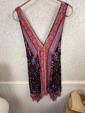 Free People Intimately Pink Sleeveless Gypsy Trapeze Slip Dress - Size - Small thumbnail 9