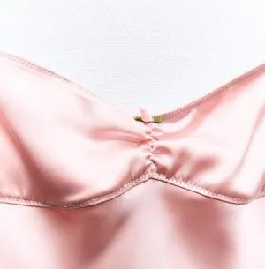 ZARA dress maxi midi Light Pink satin effect wedding party cocktail thumbnail 7