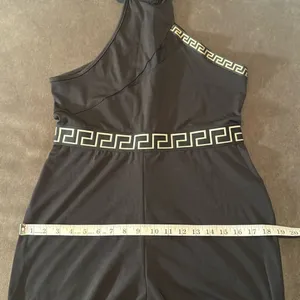 Women’s Black Halter Neck BodyCon Sleeveless Party Jumpsuit Wide Leg Size L NWOT thumbnail 8
