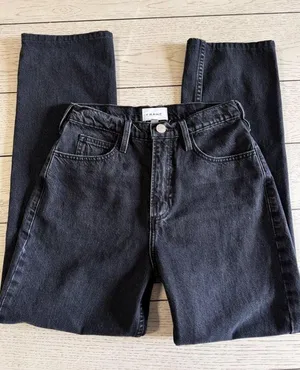 FRAME High’N’Tight Taper high raise Size 25 black jeans thumbnail 3