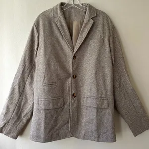 Unbranded‎ Sz XL Wool Lined Blazer Jacket Coat Pockets 3 Buttons Down thumbnail 1