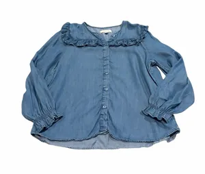 CORTEFIEL chambray top Blue Size 8 thumbnail 1