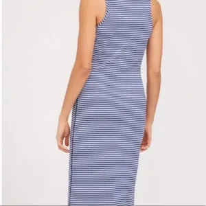 J McLaughlin Dress Women's‎ Maxi Casual Travel Striped Stretch Blue White Small thumbnail 2