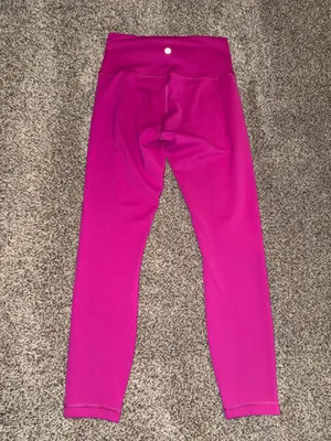 Lululemon High-Rise Yoga Leggings in Pink, Size 6 25 inch thumbnail 2