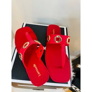Larroudé Milan Slide‎ Cushioned Sandal (Women), Scarlett Red, Size 8/9, NWT thumbnail 13