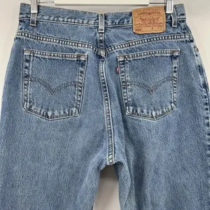 Vintage Levi's‎ 550 Jeans Size 32/12 Relaxed Fit Tapered Leg Denim 00s Ankle Zip thumbnail 5