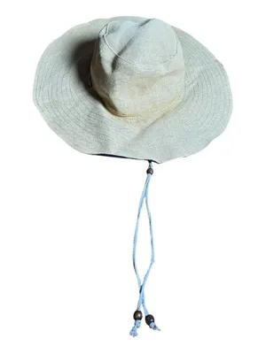 Tory Burch Adjustable Wide Brim Sun Hat Khaki Safari Beach Resort Hat thumbnail 9