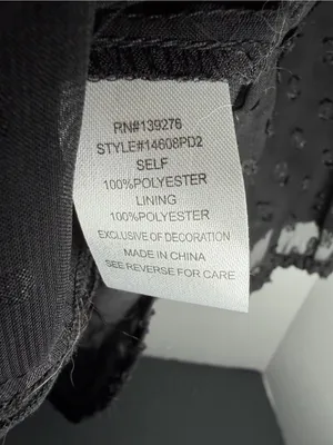 Daniel Rainn‎ Black Swiss Dot Lace Yoke Blouse thumbnail 3