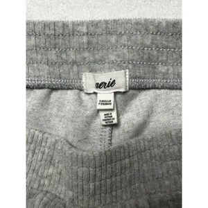 Aerie Ribbed Flare Pants Gray Women’s Small Regular thumbnail 3