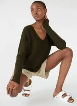 Wilfred ARITZIA Wolter Sweater Black Merino Wool Size Small S TOUCHABLE TEXTURE thumbnail 1