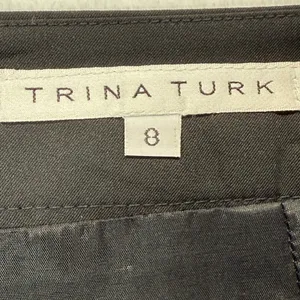 Trina Turk Mini Skirt Black Asymmetrical Fitted Career Party‎ Size 8 thumbnail 4