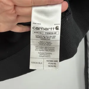 Carhartt Rain Defender Hoodie Womens 1X‎ Black Relaxed Fit Graphic thumbnail 7