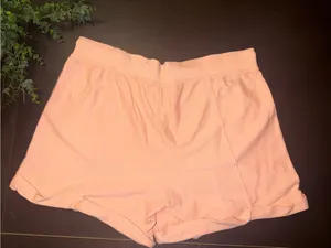 Wonderly Light Peach Drawstring 100% Cotten Pull On Relax Lounge Shorts Size 1X thumbnail 8