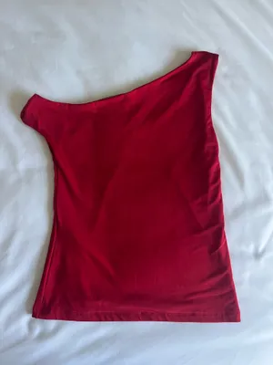 Motel Rocks Off-The-Shoulder red Top thumbnail 2