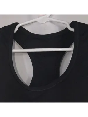 All in Motion XS Black Seamless Racer Sports Bra NWT thumbnail 3