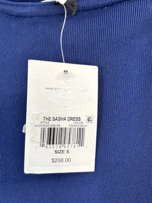 SOLID & STRIPED The Strapless Sasha in French Navy thumbnail 3