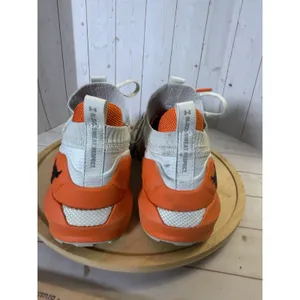 Under Armour Project Rock 3 Summit White Rogue Orange Womens 8 Training Shoes thumbnail 8