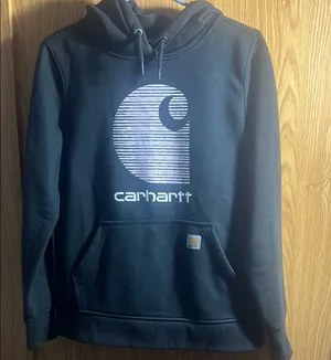 Carhartt Black Hoodie with Logo thumbnail 1