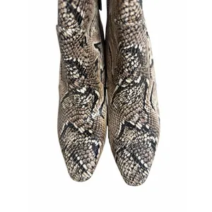 Vince Camuto Knee High Boots Leather Fendel Snake Print Stiletto‎ Heel NEW thumbnail 4