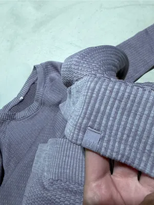 Lululemon rest less Textured Crew Neck purple thumbnail 7