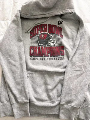 NFL Team Apparel Gray Buccaneers Hoodie thumbnail 1