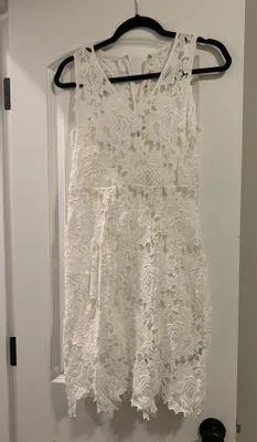 Impeccable Pig White Lace Dress thumbnail 1
