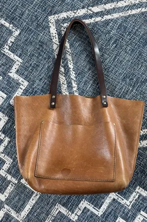 Portland Leather Large Tote Brown thumbnail 1