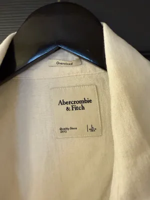 Abercrombie Linen Oversized Button Down Shirt L thumbnail 5