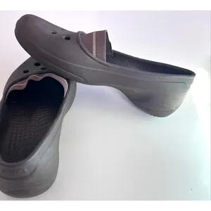 Crocs Juneau Flats Loafers Brown Womens Size 9 Slip On Shoes Elastic Band Rubber thumbnail 4