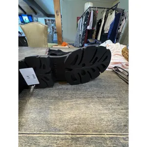 Farm Rio Tall Black Suede Boots Size 8.5 Lug Sole thumbnail 6