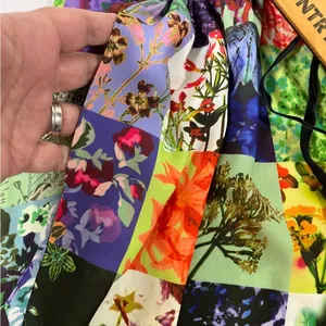 Skye's the Limit Soft Pant Boho Hippie Floral‎ Patchwork W/Pockets LG NEW thumbnail 5