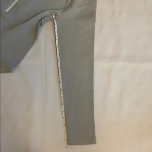 Ribbed Long Sleeve Bodysuit 2 Piece Bundle Grey / White Women Size L NWOT thumbnail 8
