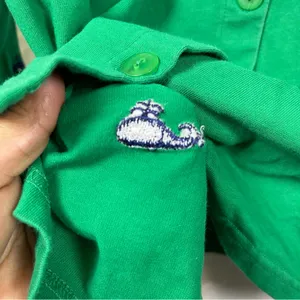 VTG Quacker Factory Green Cardigan with Whale Embroidery SZ:M thumbnail 6