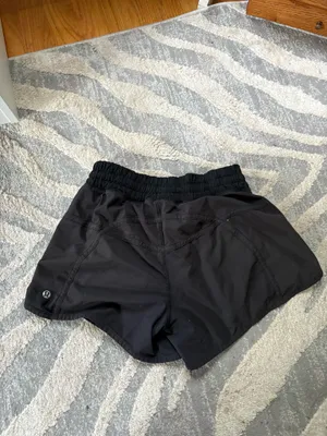 Lululemon women’s black athletic shorts 4 thumbnail 2