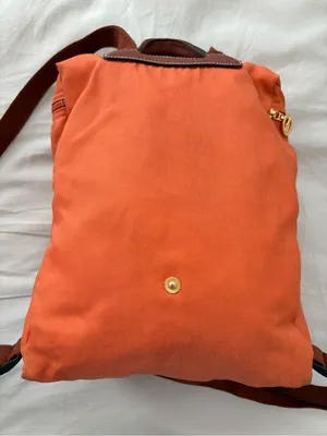 Longchamp Le Pliage Sac a Dos Backpack Nylon Orange thumbnail 5