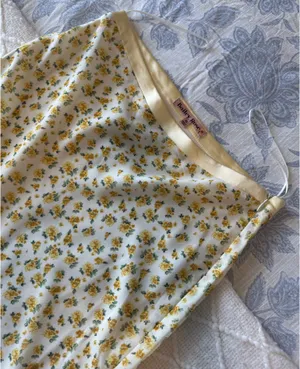 Yellow Floral Maxi Skirt thumbnail 3