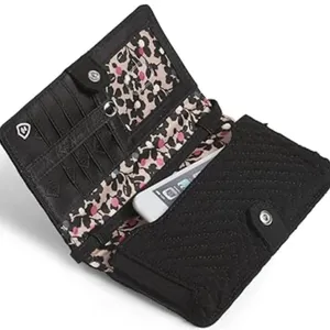 Vera Bradley Iconic All Together Black Wallet Like New thumbnail 1