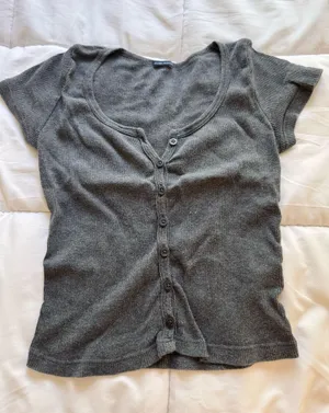 Grey Brandy Melville Top thumbnail 1