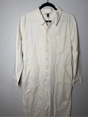 NWT Universal Thread Cream Utility Jumpsuit Long Sleeve Boilersuit Size 8 thumbnail 4